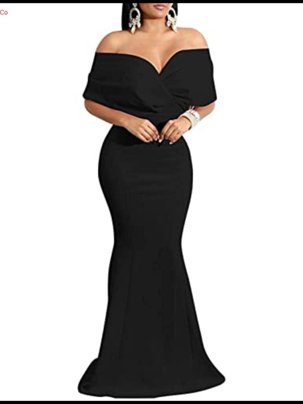 Off Shoulder Mermaid Formal Evening Gown Floor Length Cocktail Dress